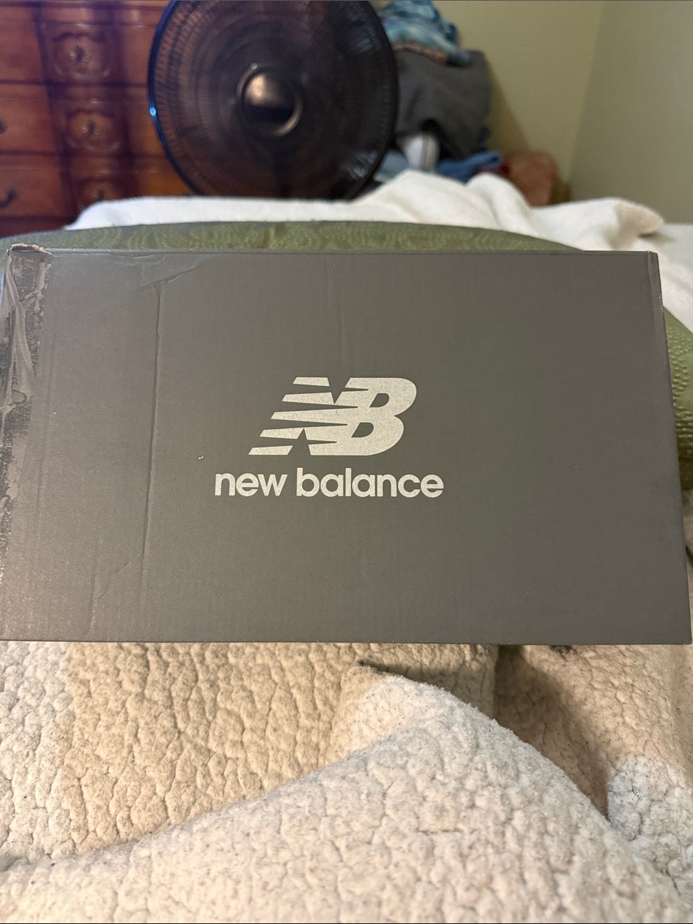 New Balance Black Box with White Logo